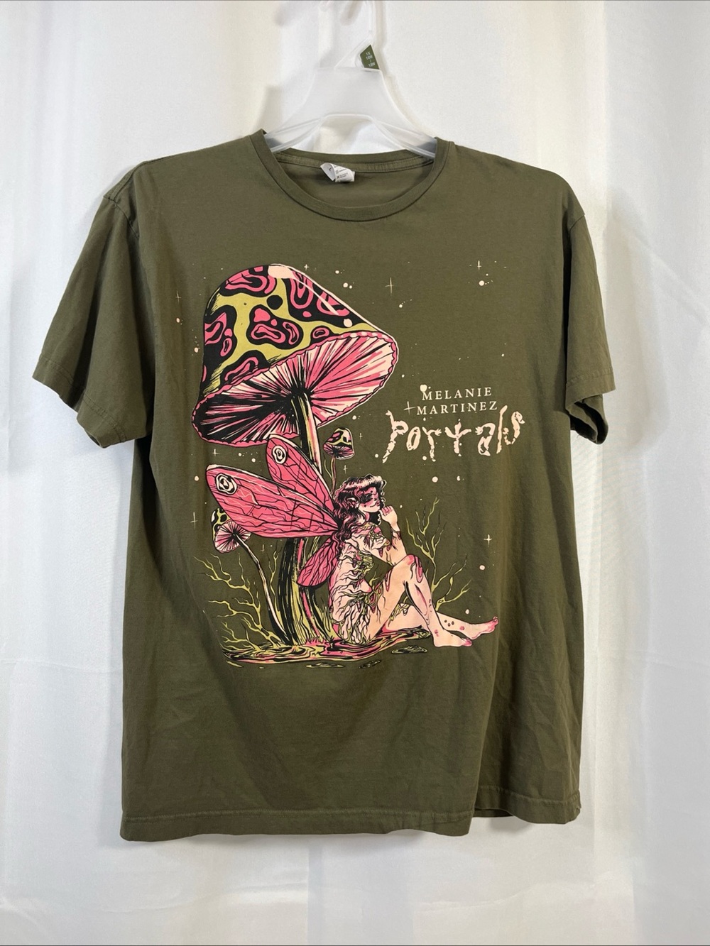 Melanie Martinez Portals Fairy Mushroom Women’s Green T-Shirt Large Graphic Tee